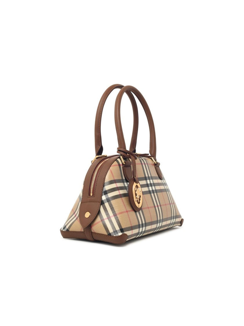 Burberry Small 'Primrose' Bag In Beige Cotton Blend