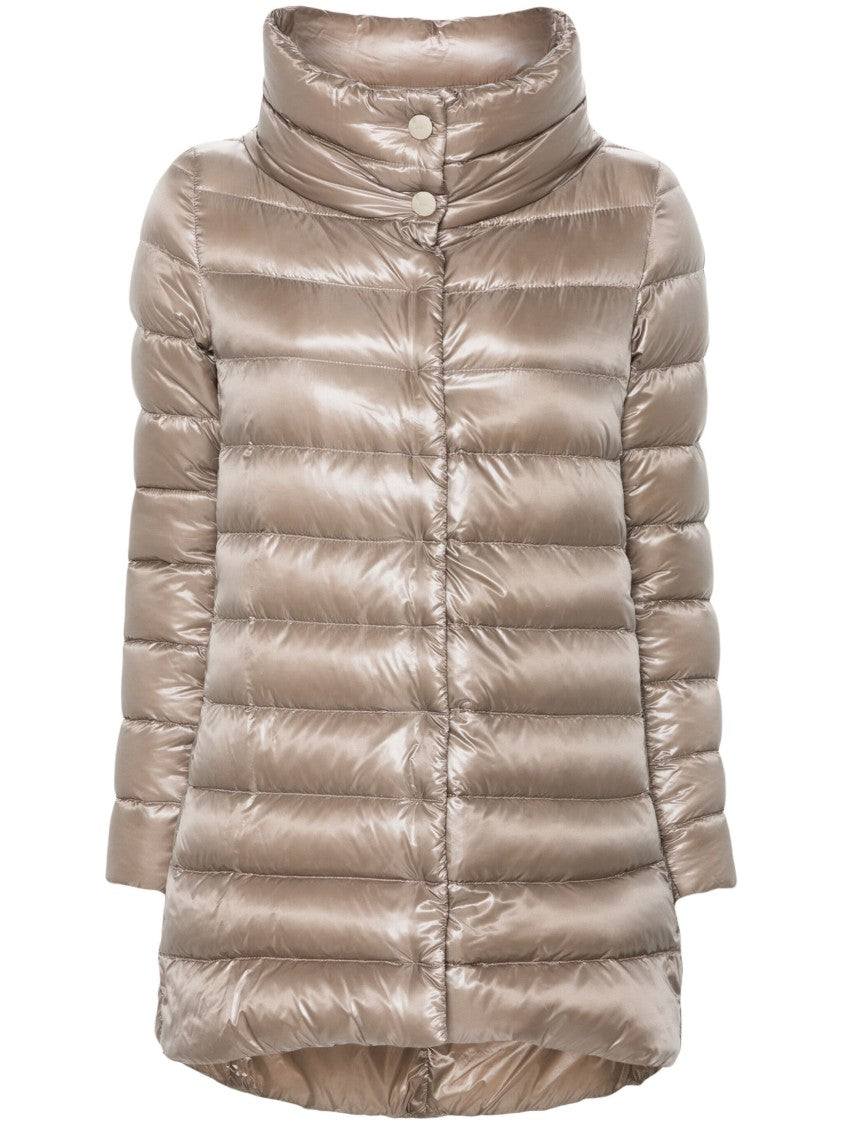 Herno Amelia Quilted Stand-Up Collar Down Jacket
