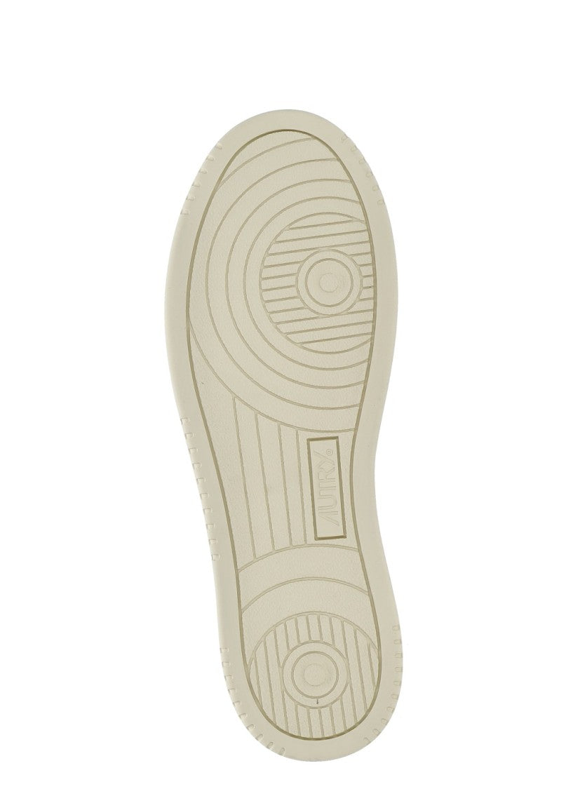 Autry White Medalist Low Suede Upper Sneakers