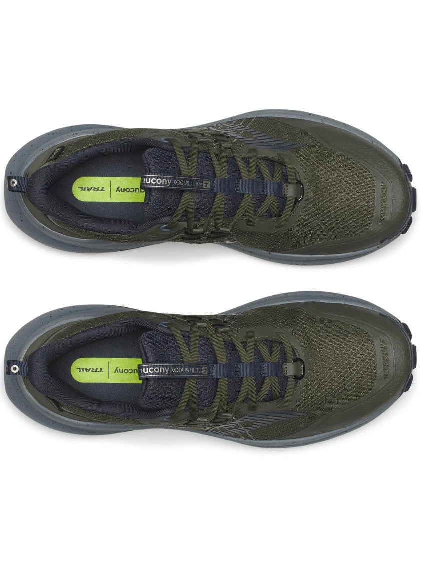 Saucony Olive Green Xodus Ultra 4 Gtx Vibram Trail Sneakers
