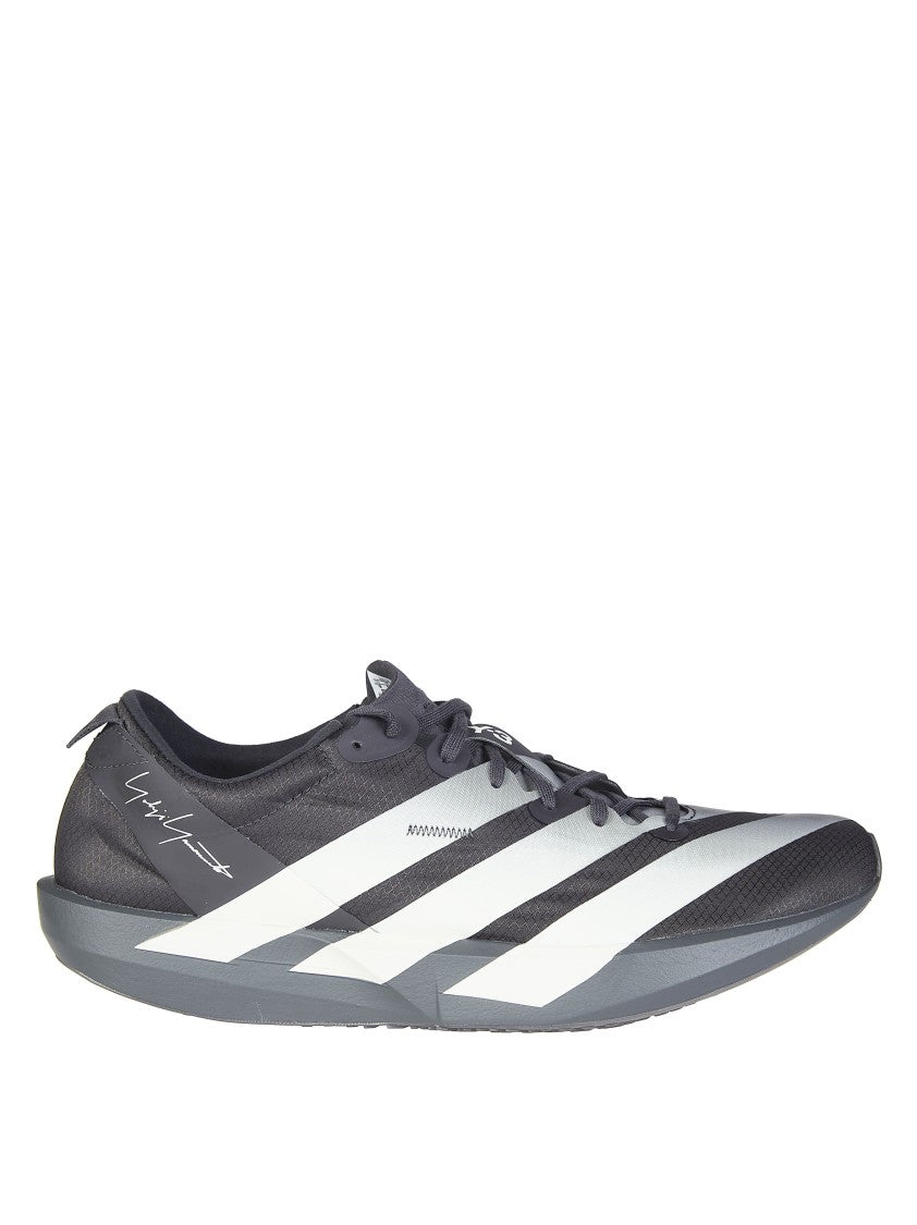 Y-3 Black White Diagonal Stripes Sneakers