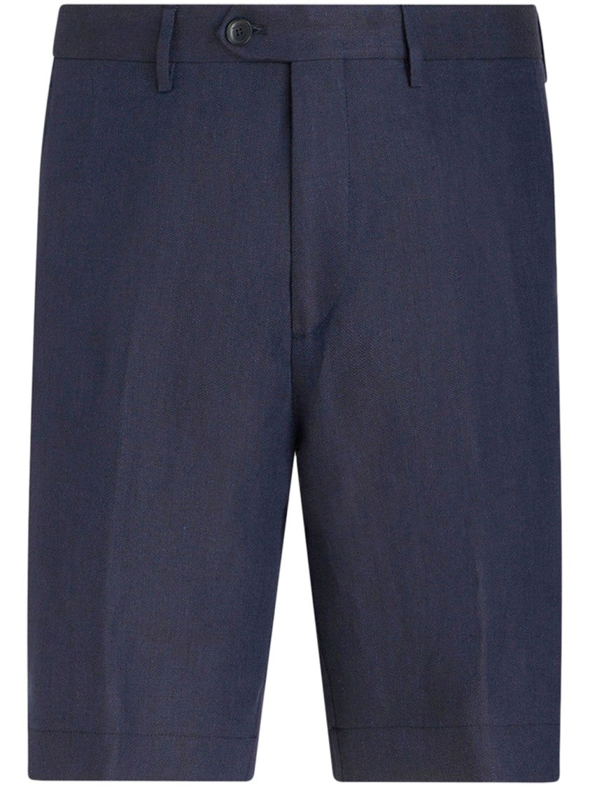 Etro Linen Bermuda Shorts