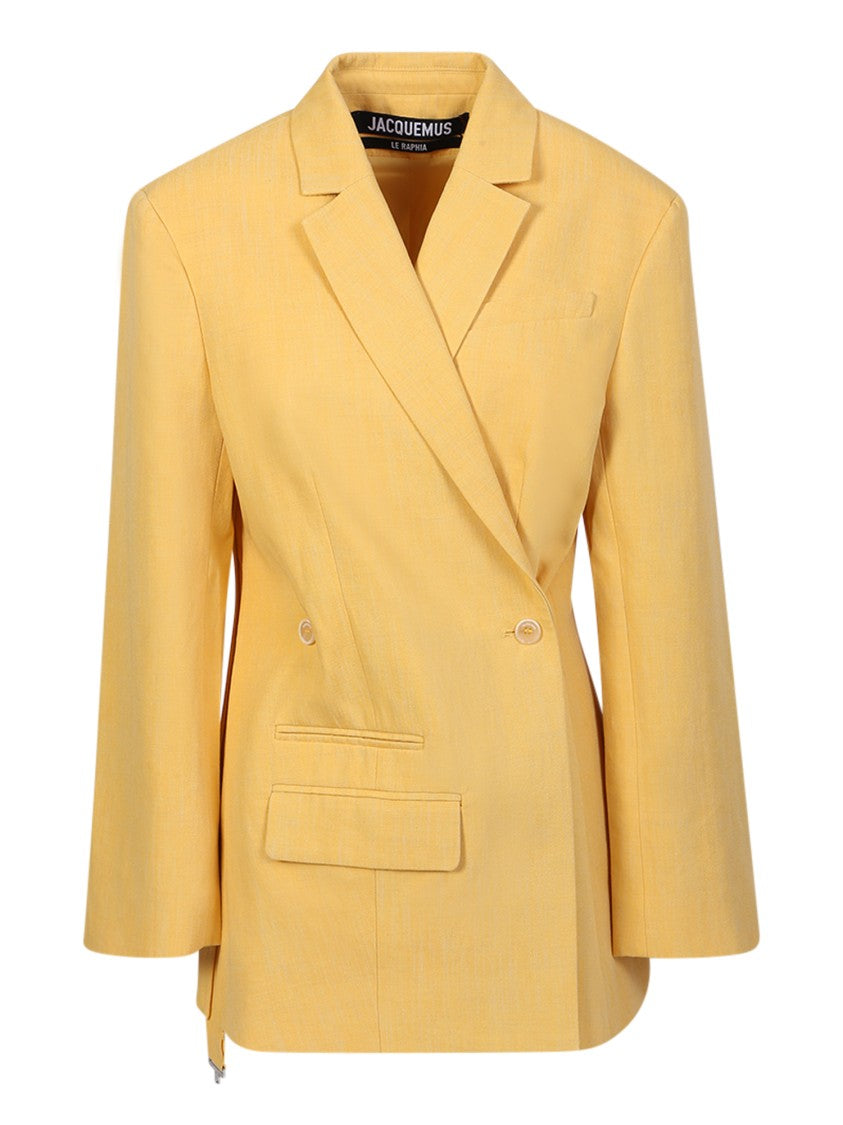 Jacquemus Yellow Double-Breasted Blazer