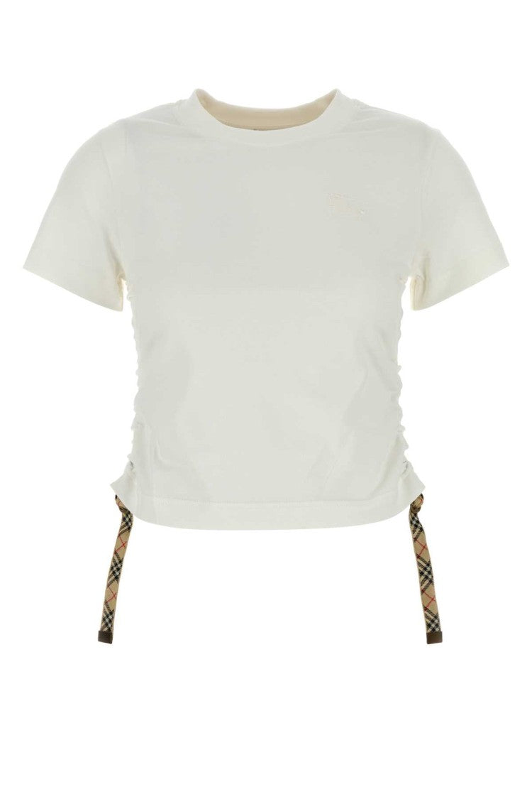 Burberry White Cotton T-Shirt