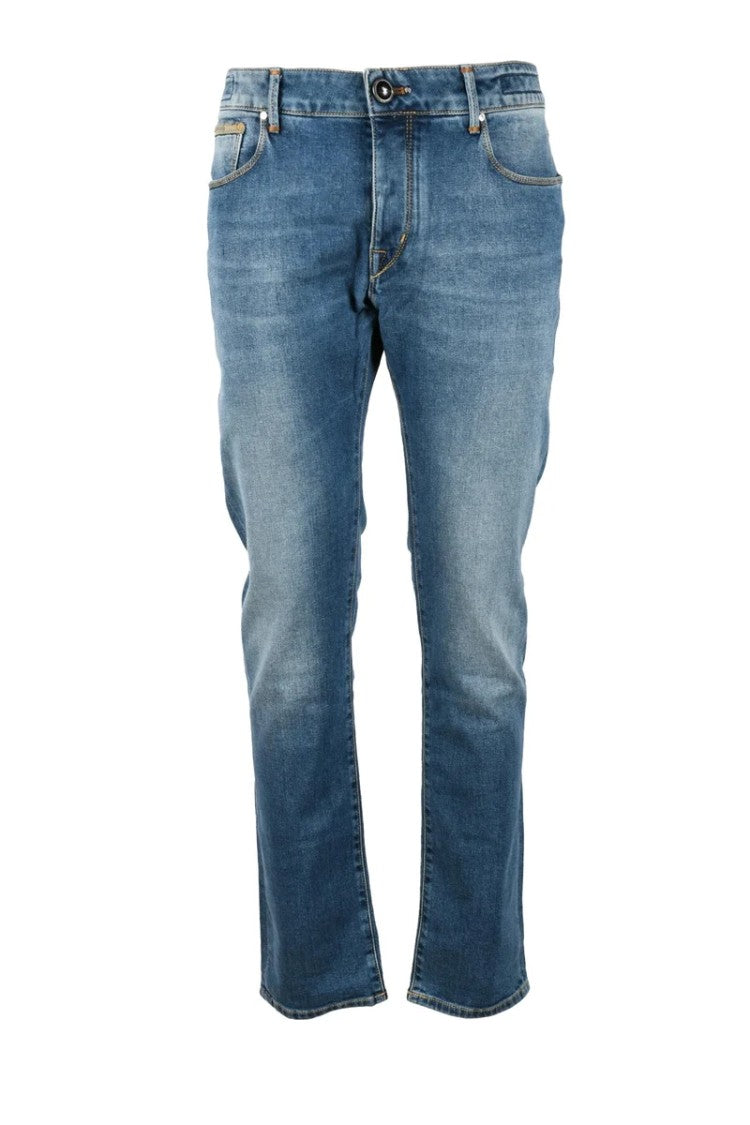 Handpicked Blue Jeans With Cashmere-Blend Comfort