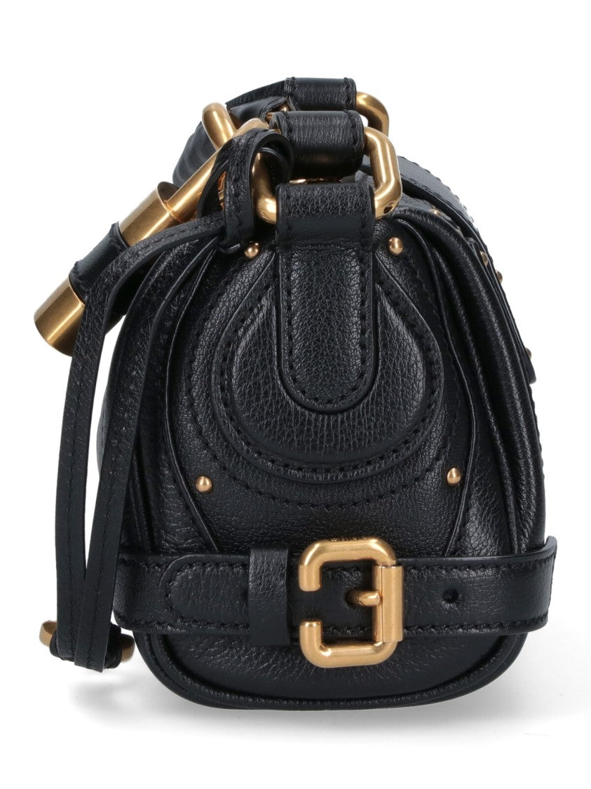 Chloé Black Paddington Textured Leather Bag