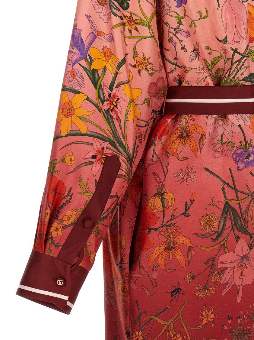 Gucci ' Flora' Print Dress