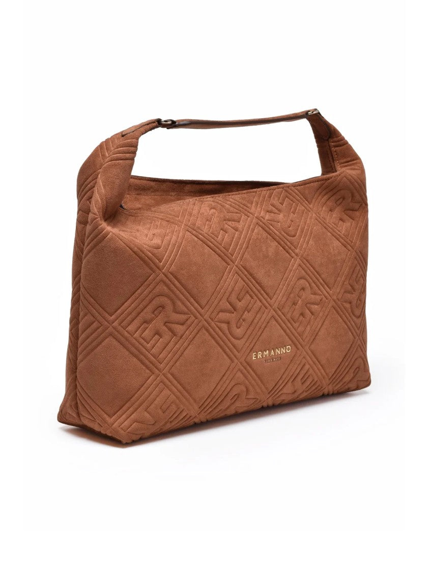 Ermanno Firenze Valentina Shoulder Bag With Quilted Design And Logo Motif