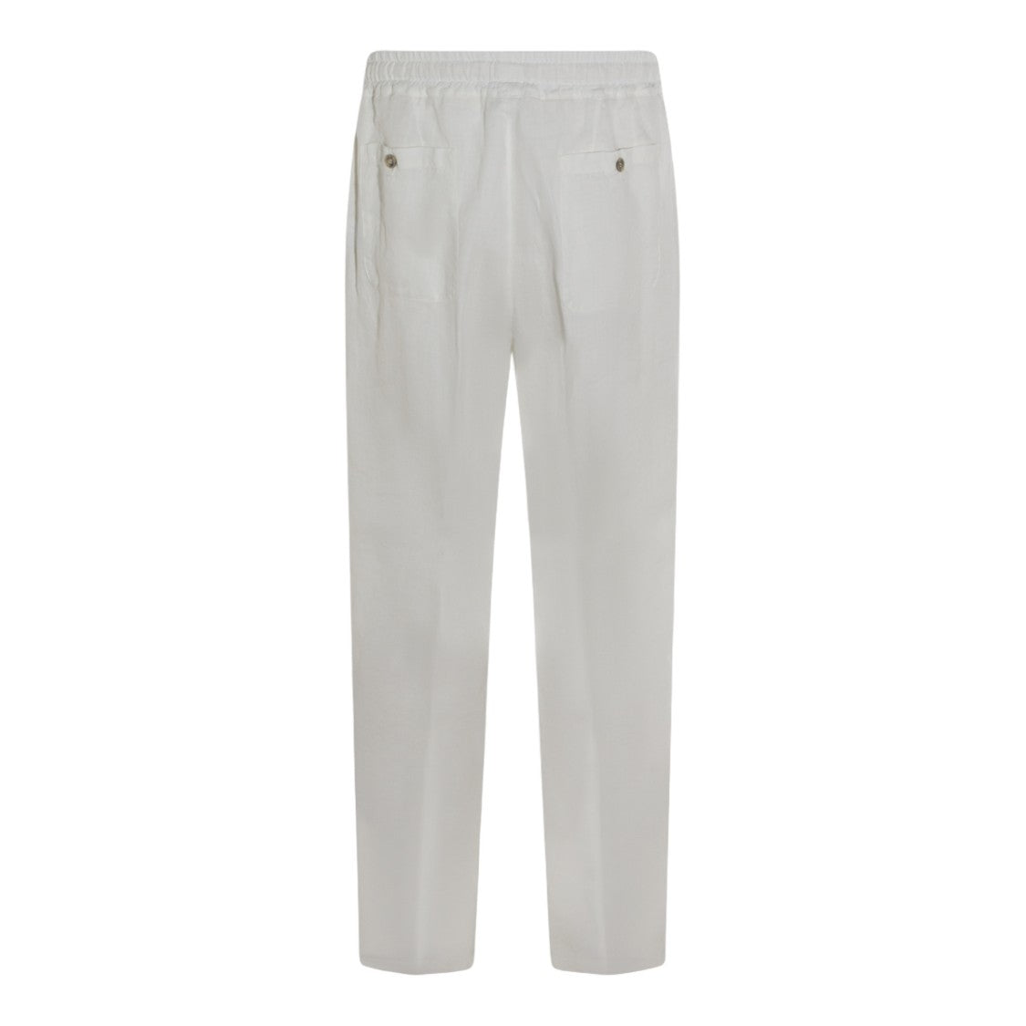 Altea Cream Relaxed-Fit Trousers With Drawstring Waist