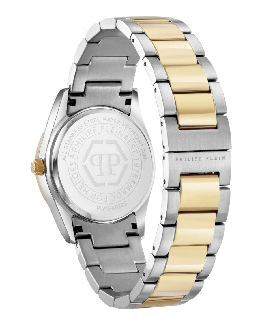 Philipp Plein Plein Icon Chain Crystal Watch With Two-Tone Case