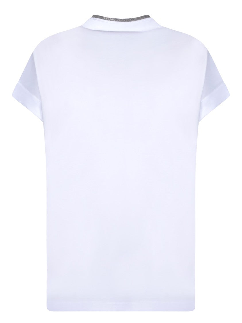 Brunello Cucinelli White Cotton T-Shirt