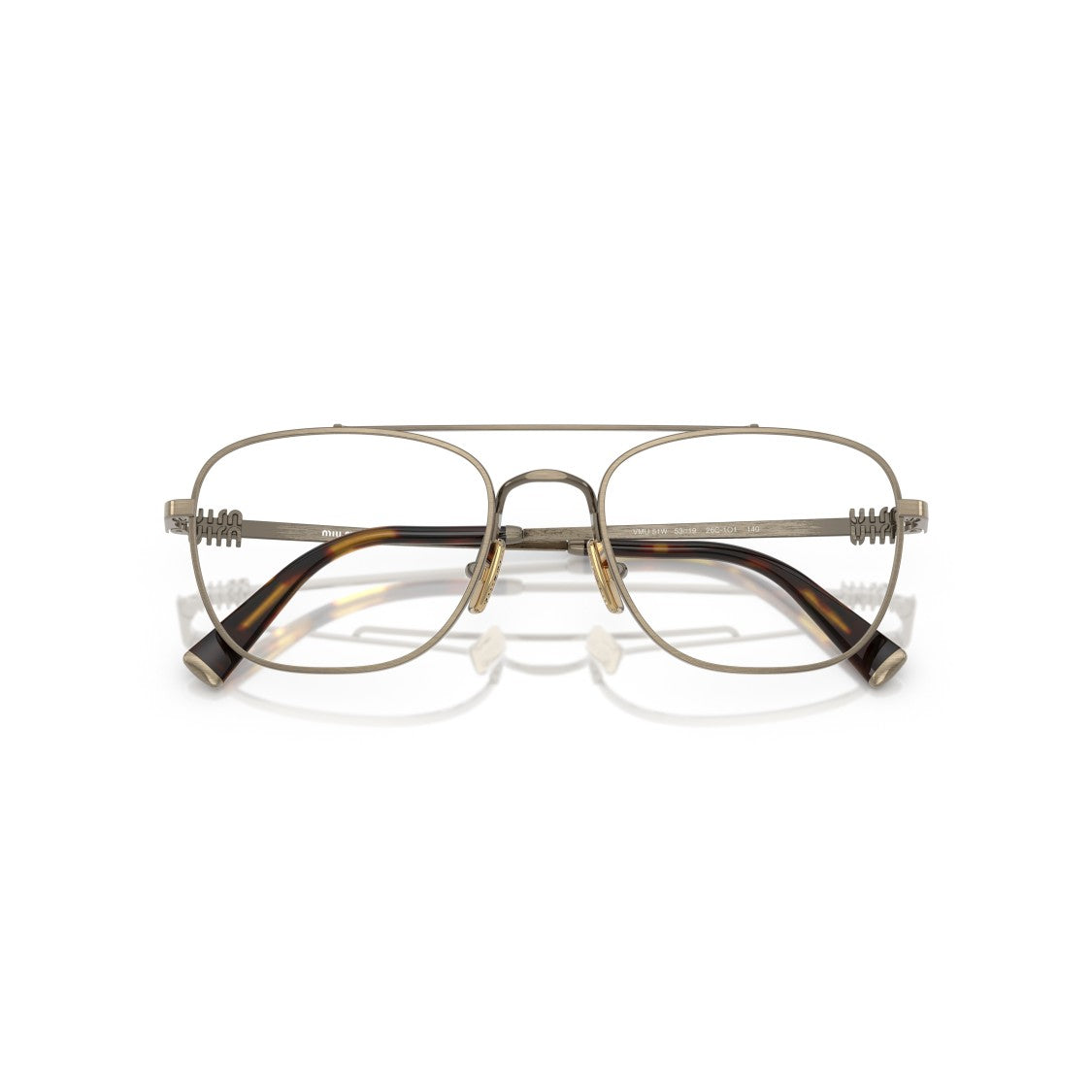 Miu Miu 0Mu 51Wv Square Metal Eyeglasses