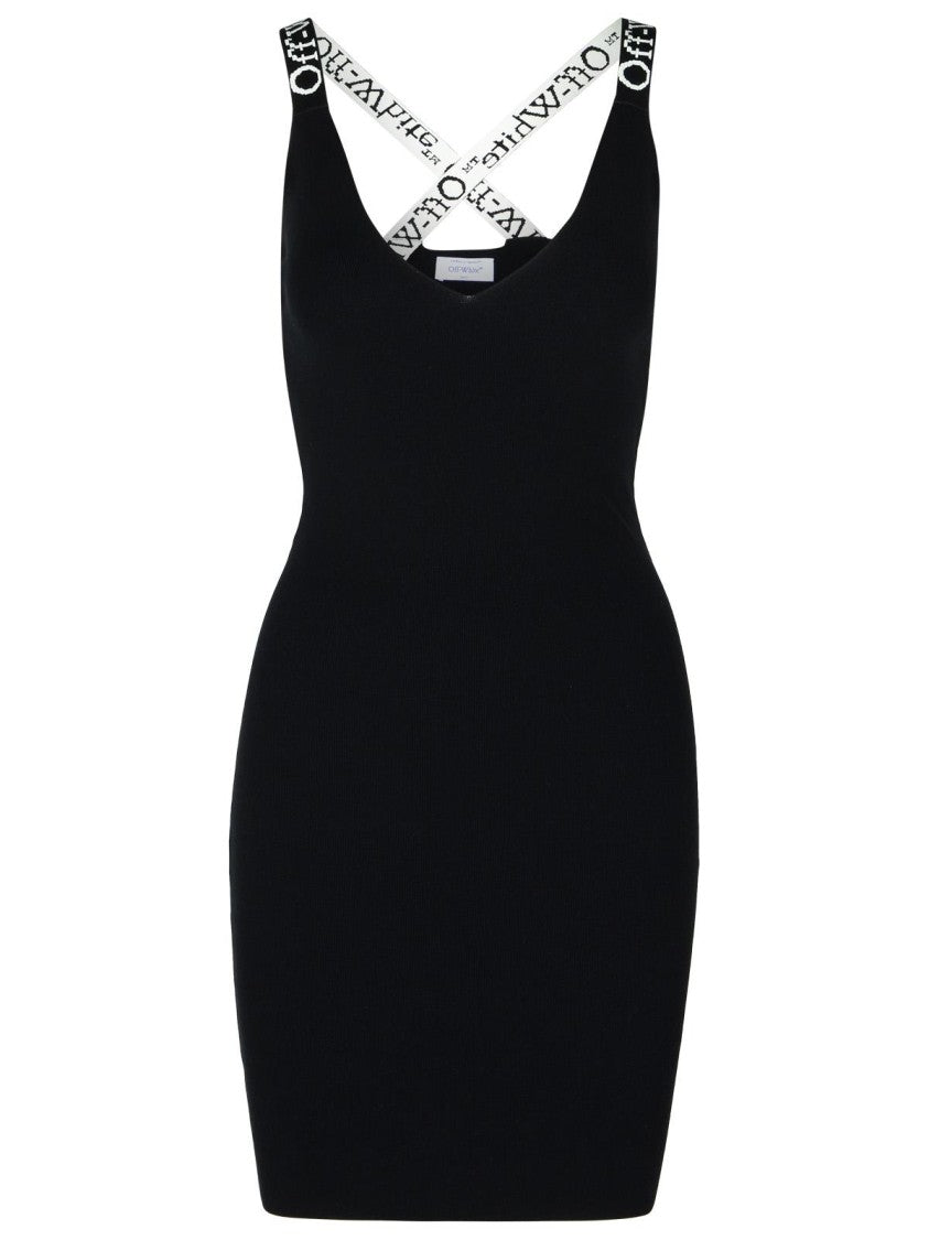 Off-White Black Viscose Blend Dress