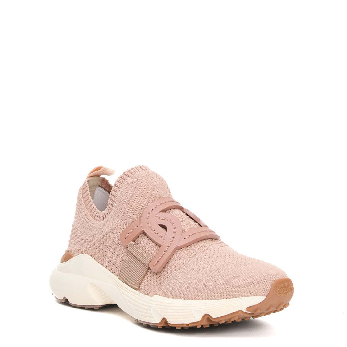 Tod's Running Fabric Pink Chain Sneakers