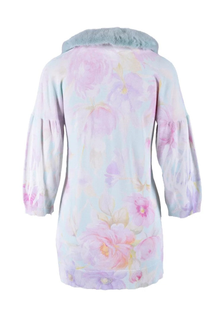 Blumarine Silk And Elastane Cardigan - Multicolor