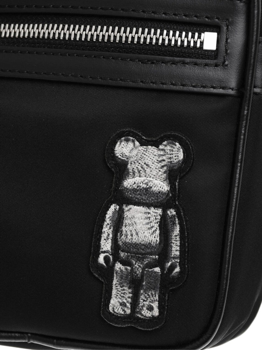 Neil Barrett Bearbrick Logo Nylon Twill Crossboby Bag