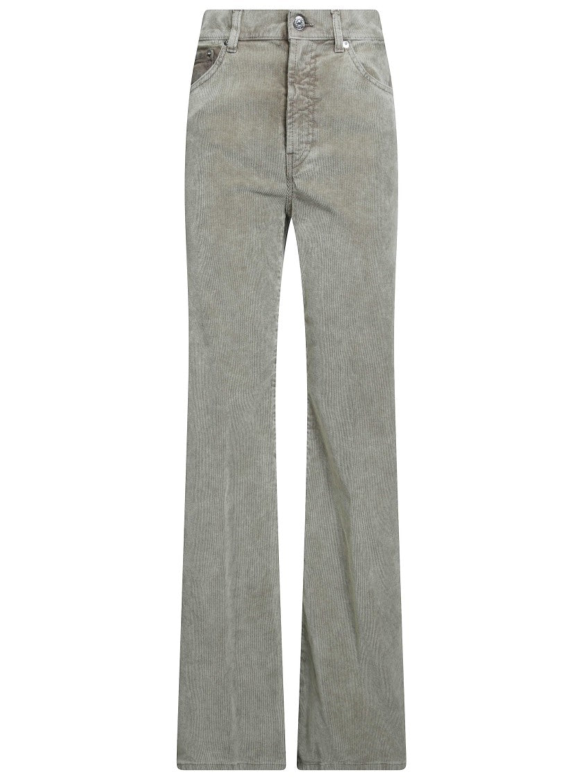 Dondup Amber Needlecord Wide-Leg Pants