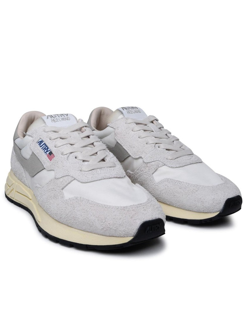 Autry Two-Tone Leather Sneakers With Suede Accents