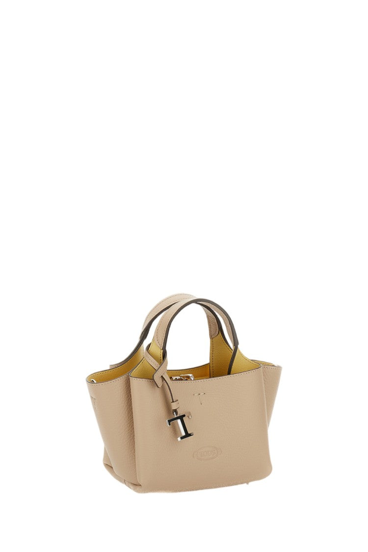 Tod's Structured Timeless T Leather Mini Shoulder Bag