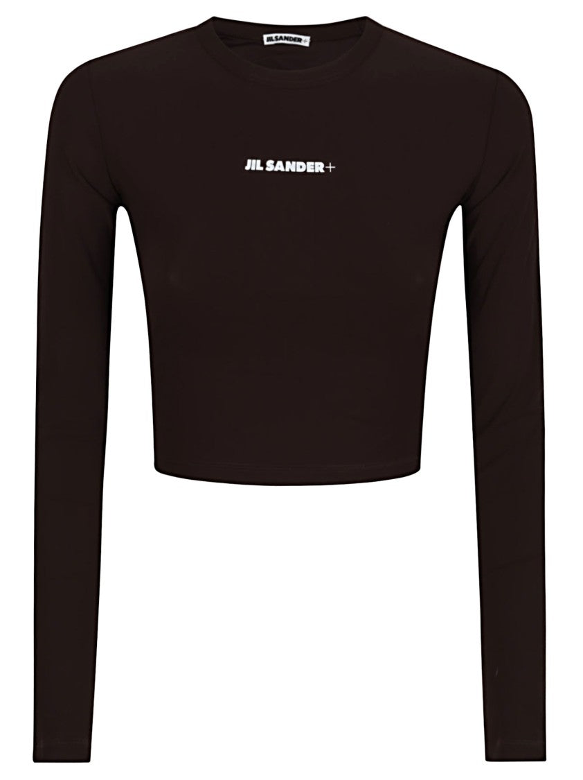 Jil Sander Fitted Brown Long-Sleeve T-Shirt
