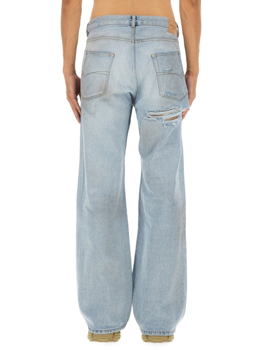 Balenciaga Deconstructed Loose-Fit Denim Jeans