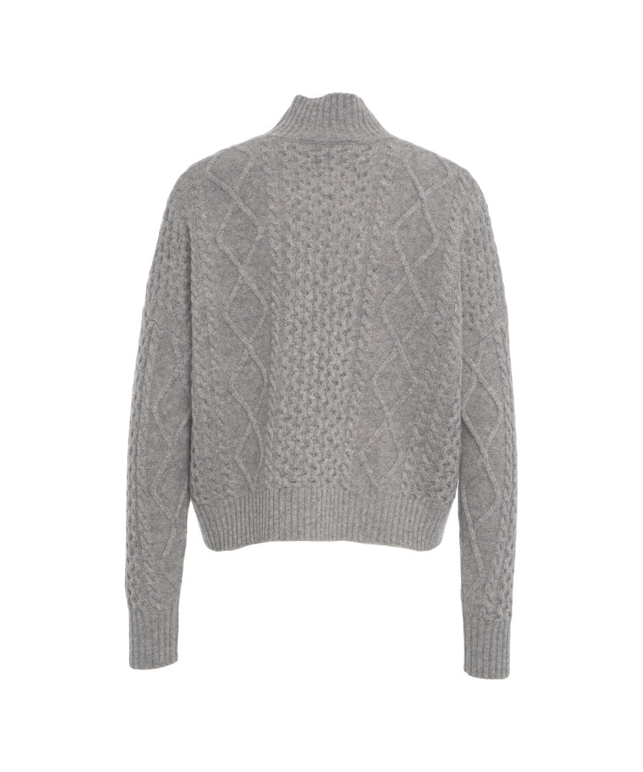 Kaos Cable-Knit Turtleneck Sweater With Texture