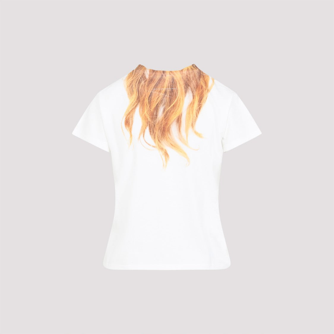 Mm6 By Maison Margiela Short-Sleeved Fitted T-Shirt With Unique Print