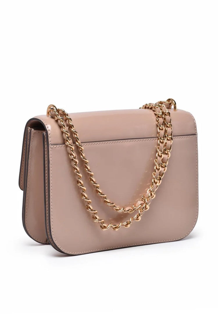 Tory Burch Britten Patent Small Shoulder Bag - Pink