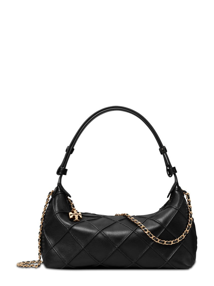 Tory Burch Fleming Pochette Quilted Lamb Leather Bag