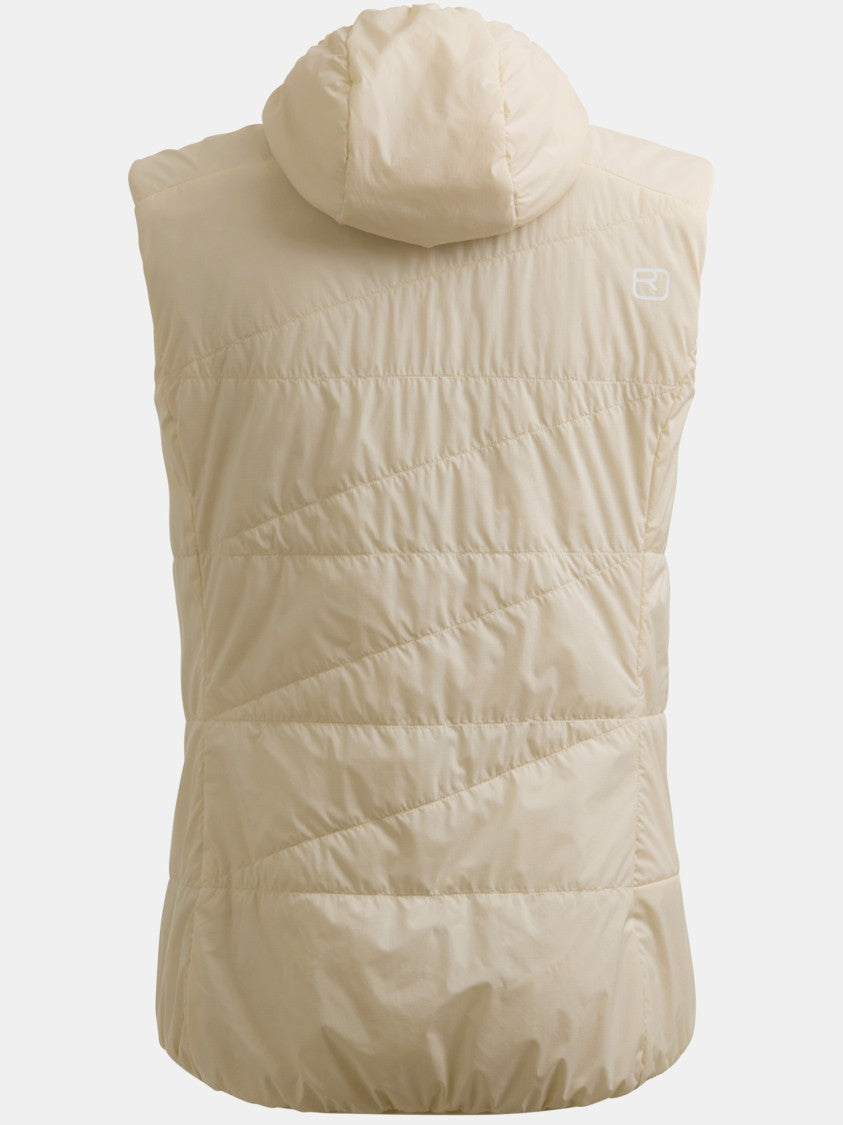Ortovox Beige Swisswool Piz Duan Quilted Padded Vest