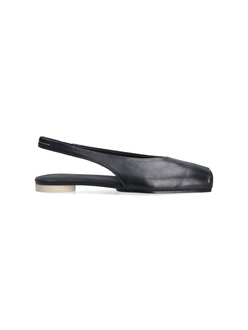 Mm6 By Maison Margiela Slingback Ballerines – Black