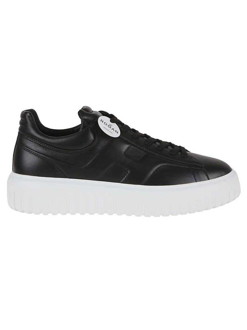 Hogan Nappa Leather H-Stripes Sneakers