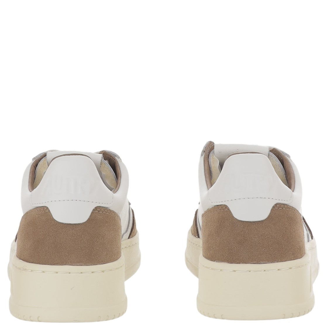 Autry Leather Sneakers With Suede Inserts And Logo Accents
