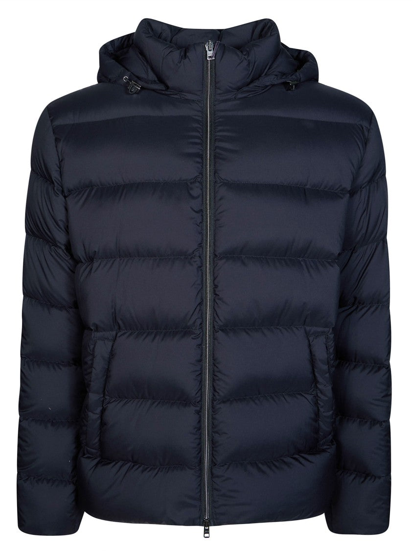 Herno Horizontal Quilted Hooded Down Jacket