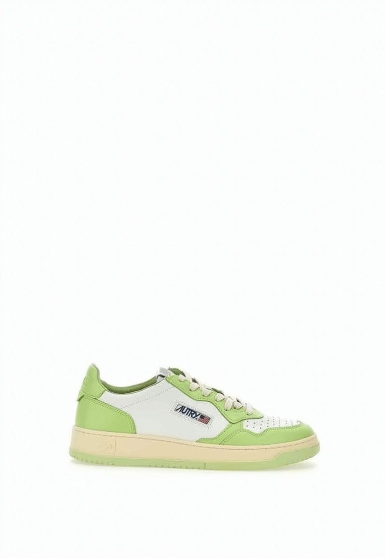 Autry Low-Top Leather Sneakers With Perforated Toe Box
