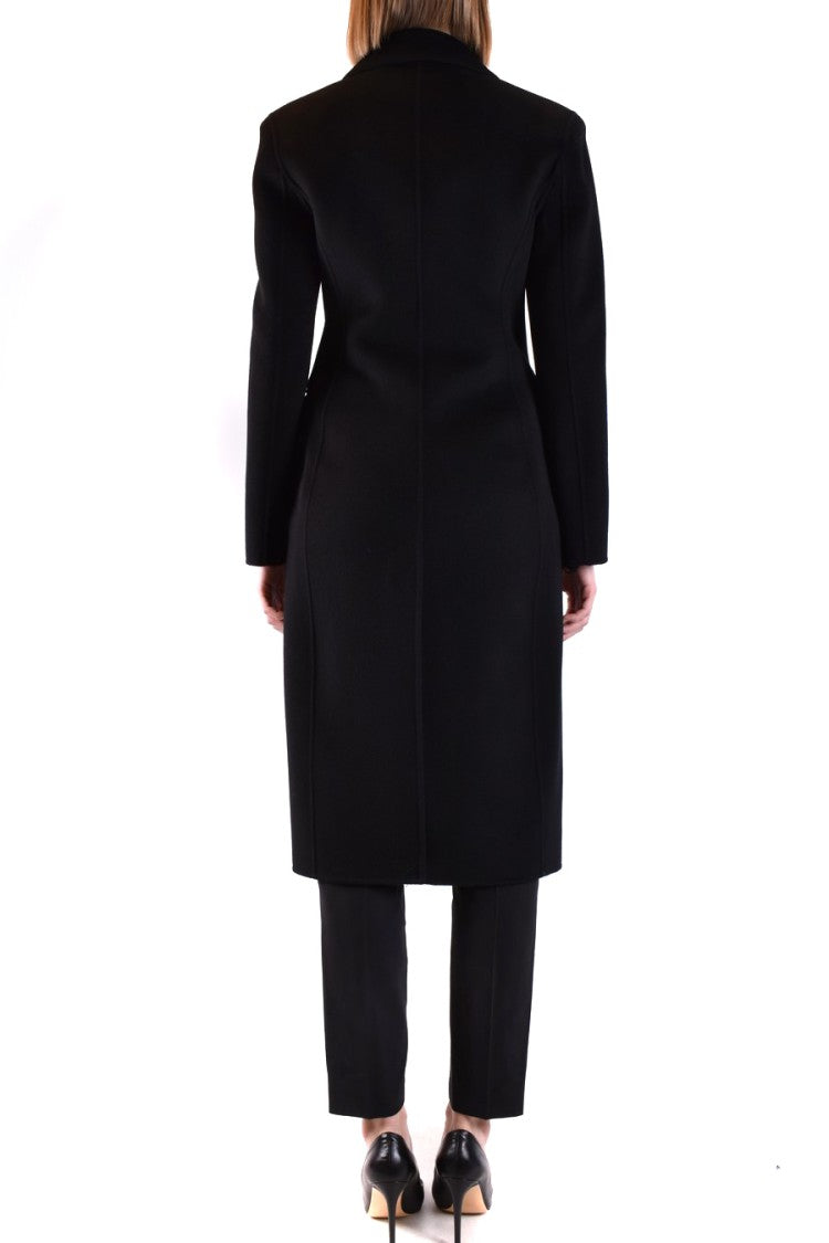 Pinko Black Double-Breasted Coat