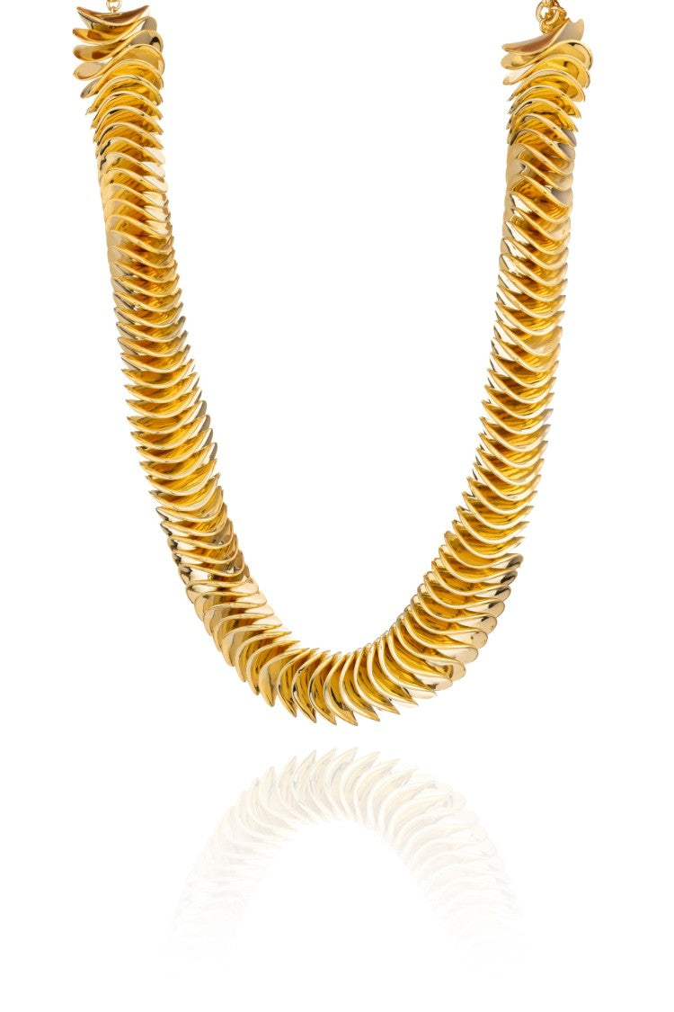 Federica Tosi Lace Kate 18K Gold Plated Bronze Metal Necklace