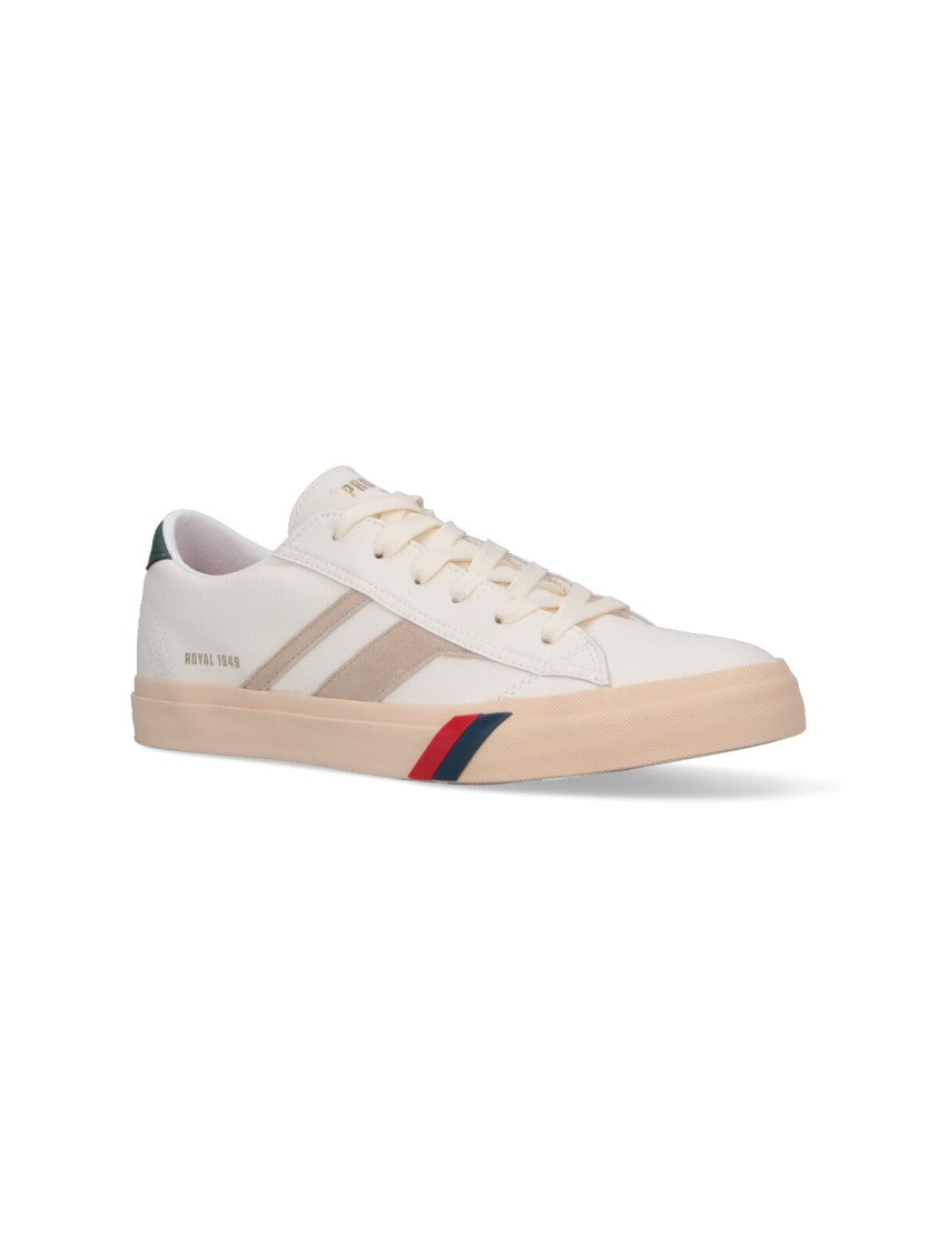 Pro-Keds 1949 Royal Classic Low-Top Sneakers In Smooth White Leather