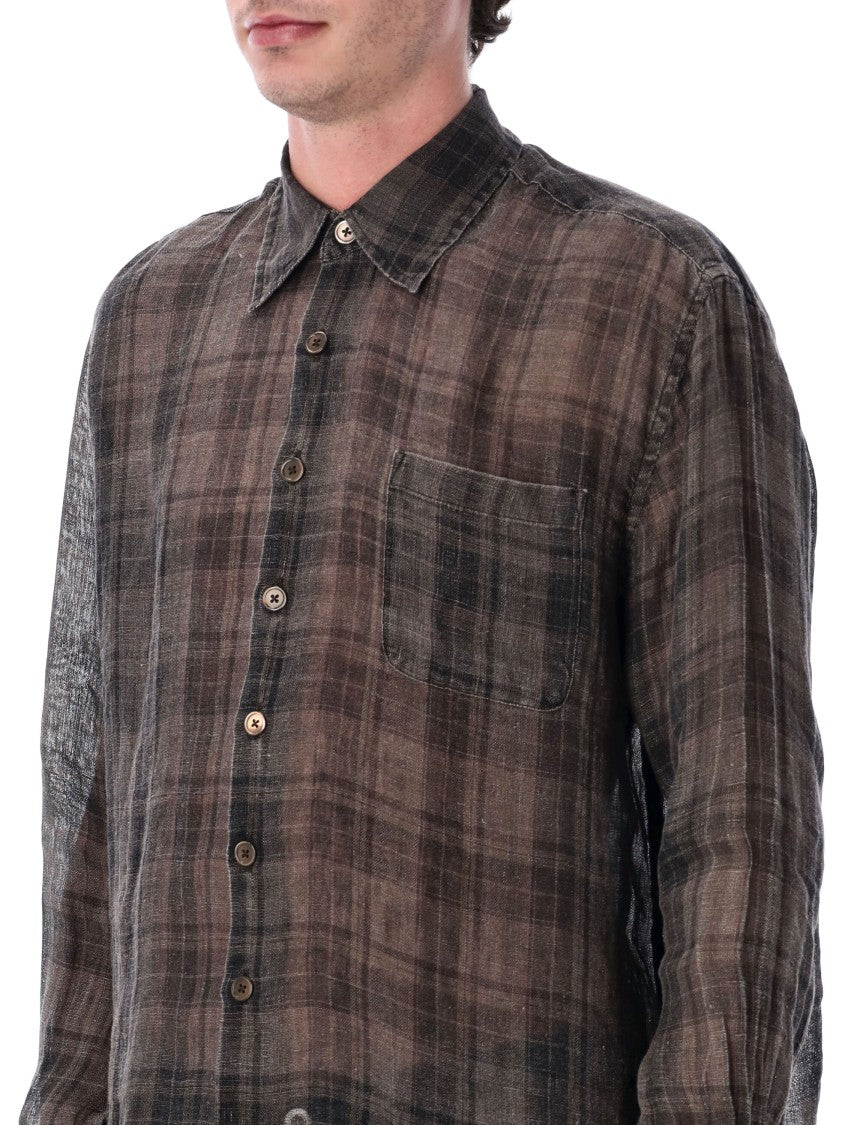 Our Legacy Check Linen Above Shirt