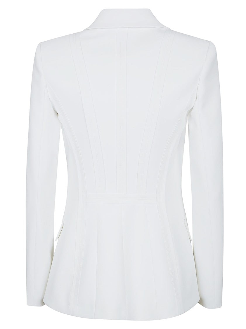 Elisabetta Franchi Double-Layer Stretch Crepe Jacket