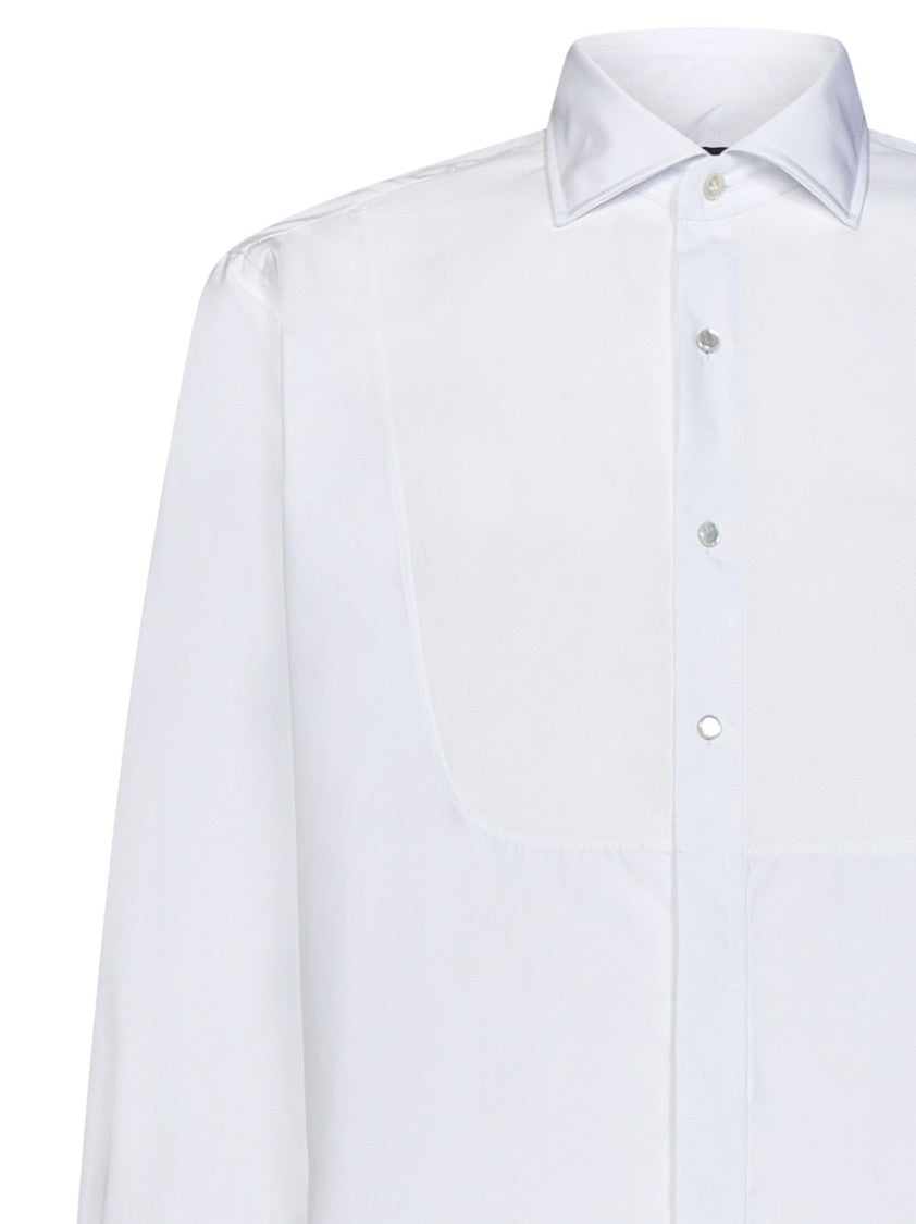 Lardini White Cotton Shirt