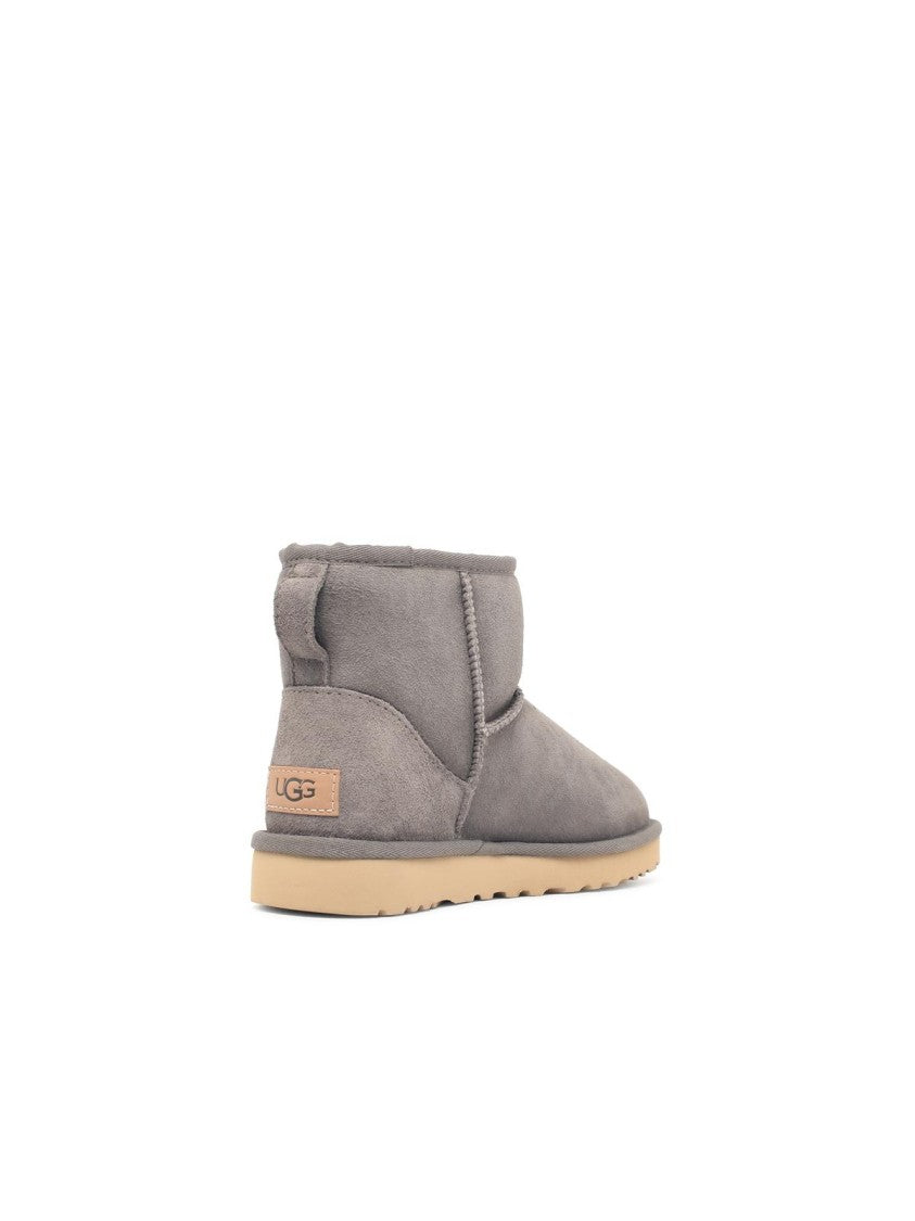 Ugg Grey Classic Mini Ii Suede Ankle Boots