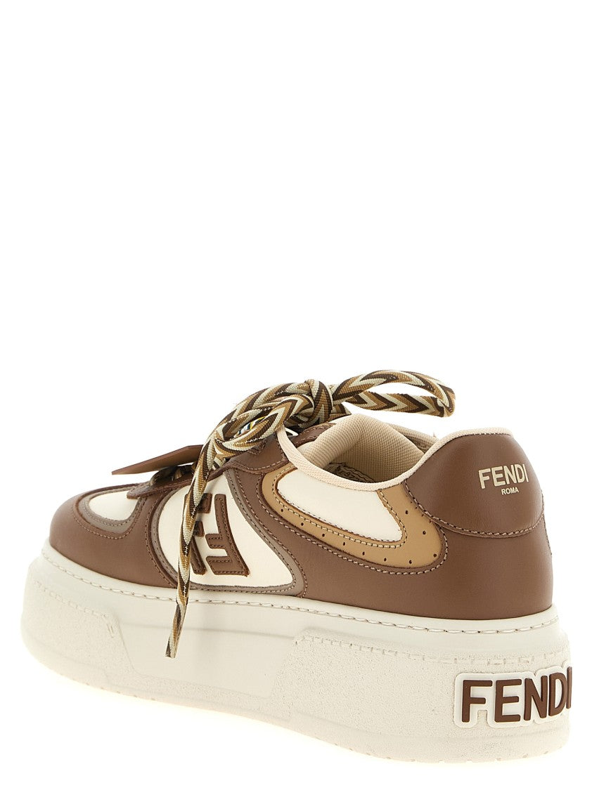 Fendi 'Match' Leather Sneakers