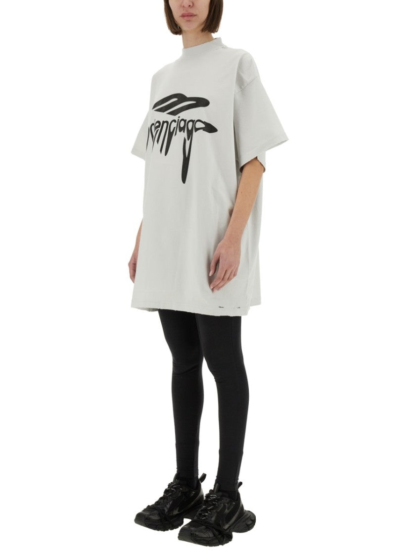Balenciaga Relaxed Fit Cotton Oversize T-Shirt