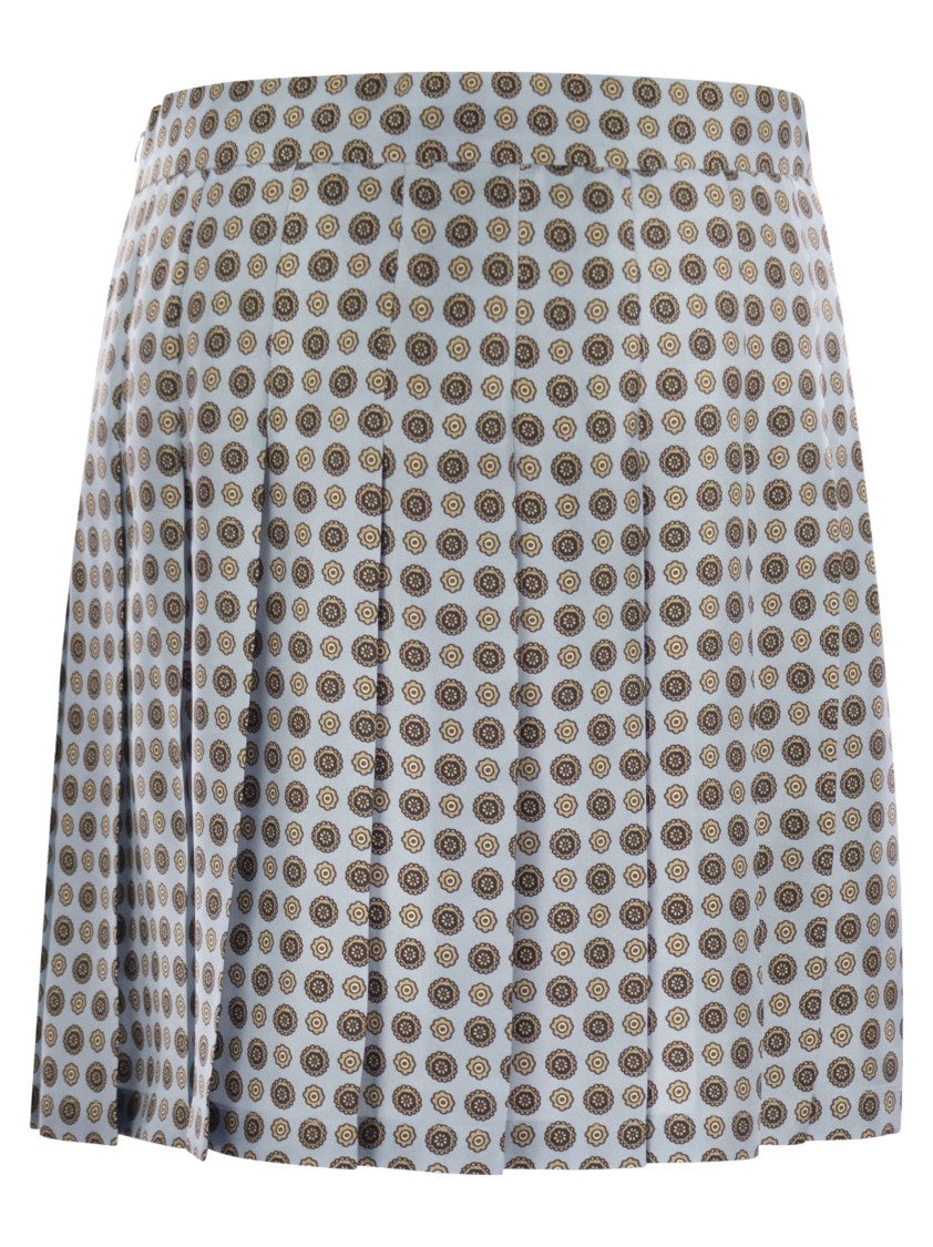 Max Mara Madison - Pleated Silk Skirt