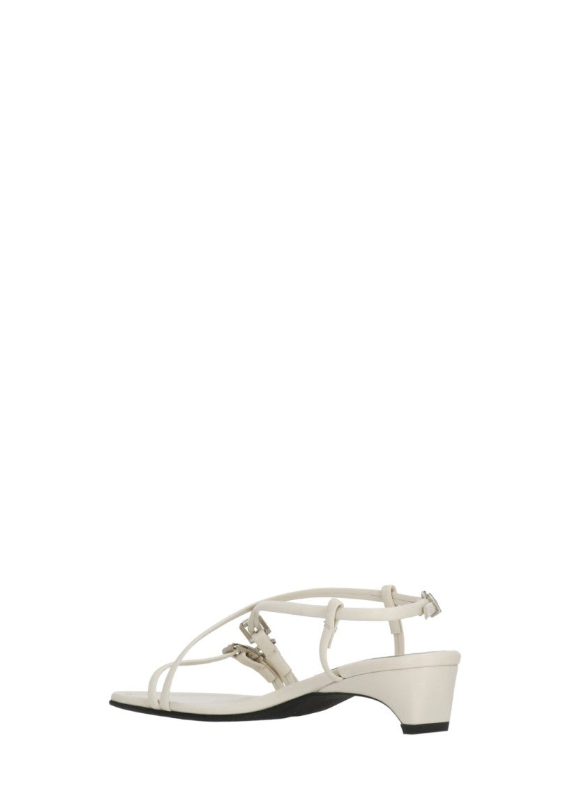 Poeve Ankle Strap Leather Sandals