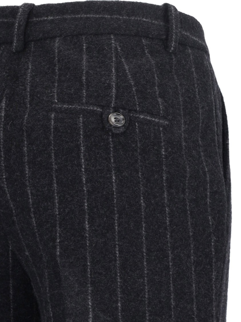 The Garment Tailored Trousers In Black Wool Blend