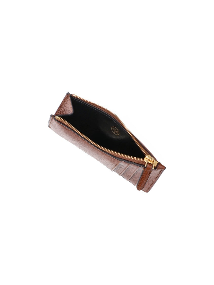Mulberry Brown Continental Calf Leather Card Case