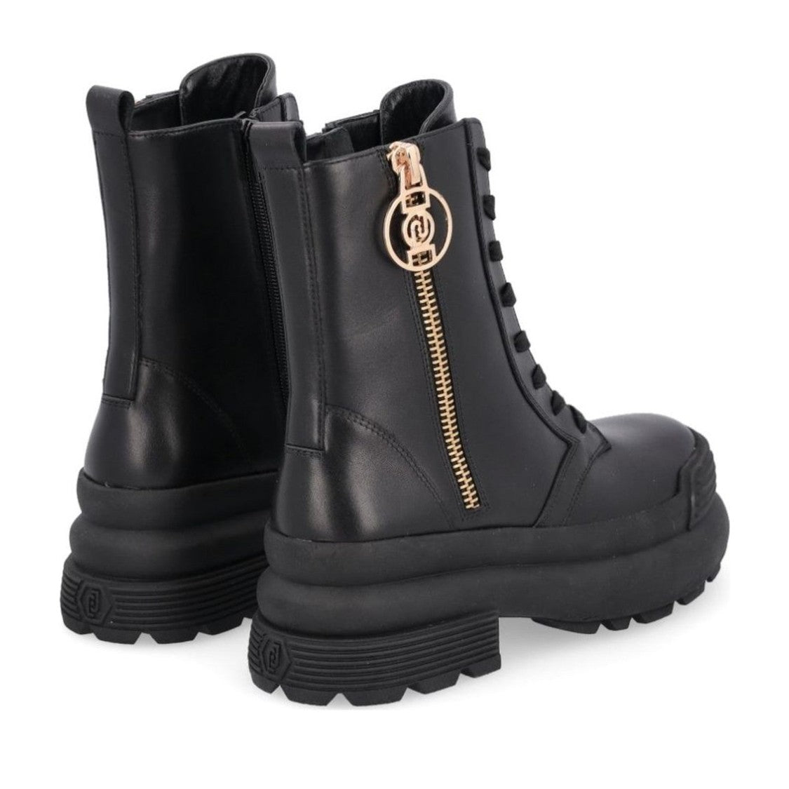 Liu Jo Black Amy 11 Leather Platform Boots