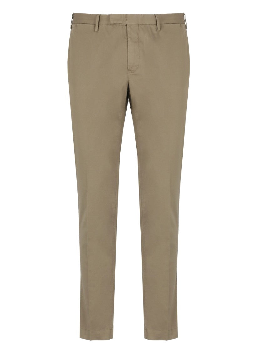 Pt Torino Brown Cotton Trousers